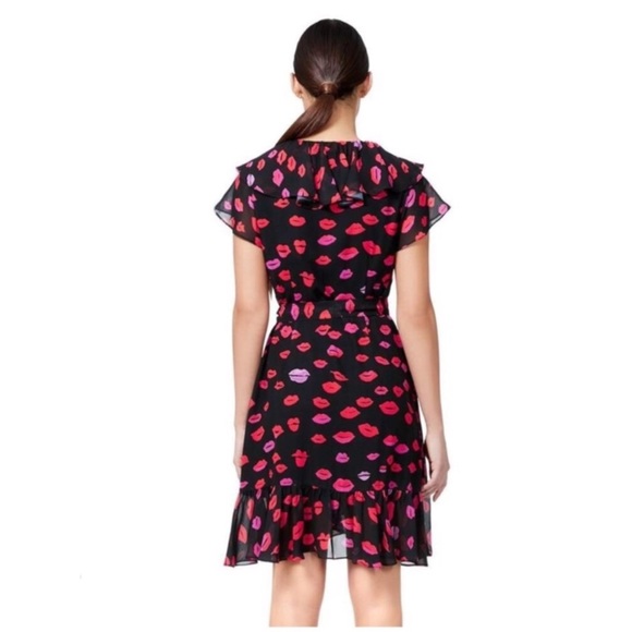 Betsey Johnson Red Kiss 💋 Dress Valentine's Day Lips Mouth Heart Print - Picture 4 of 16